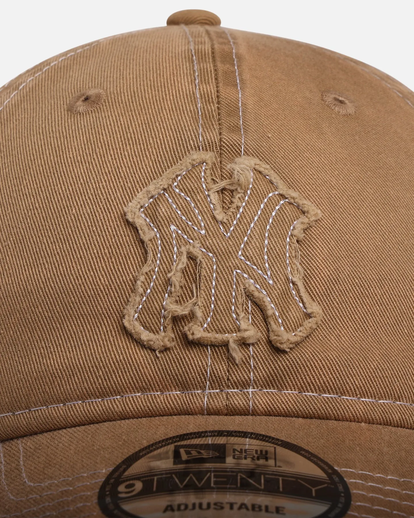 New Era New York Yankees 'Frayed' 9TWENTY Strapback Khaki