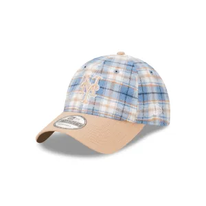 New York Mets Plaid Two-Tone 9TWENTY Cloth Strap