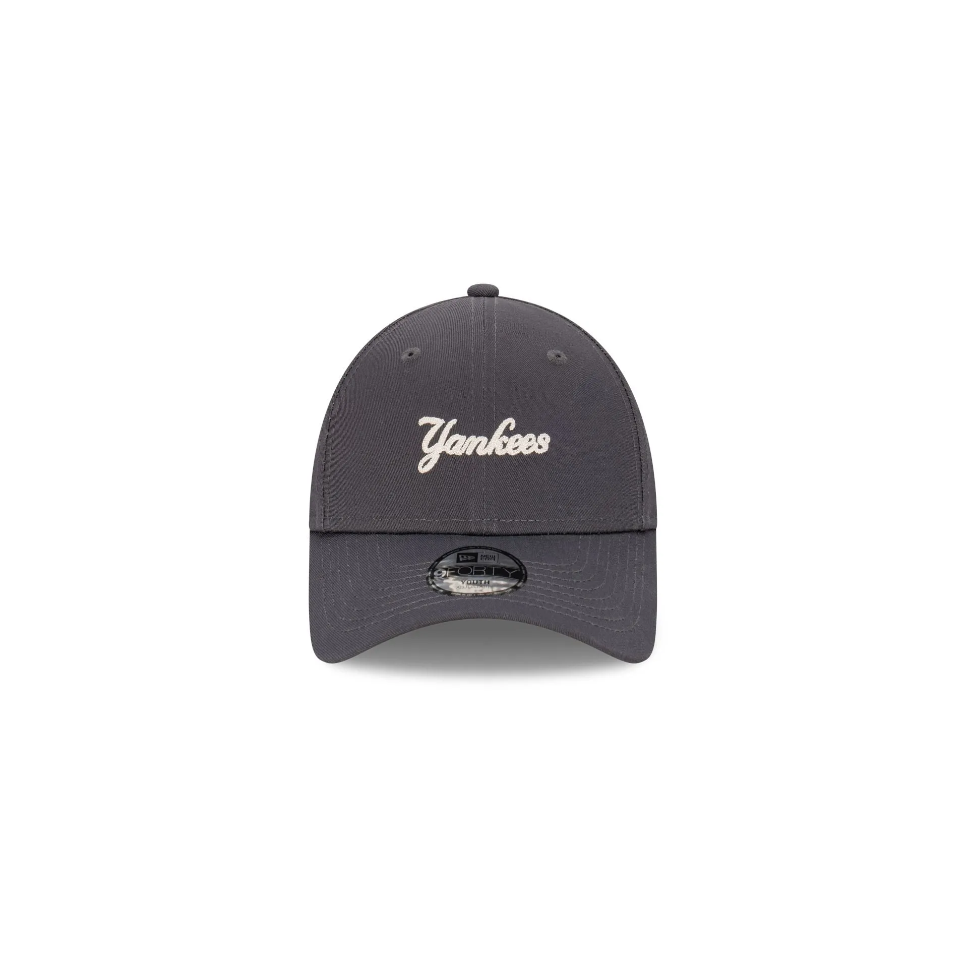 New York Yankees Earth Tone Chainstitch Graphite Kids 9FORTY Adjustable