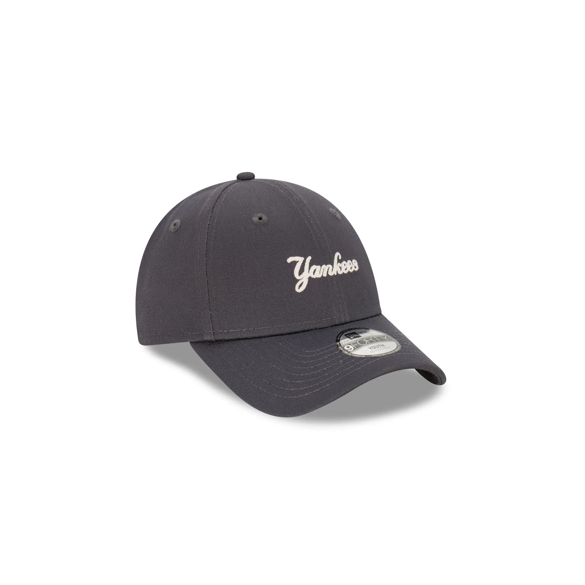 New York Yankees Earth Tone Chainstitch Graphite Kids 9FORTY Adjustable