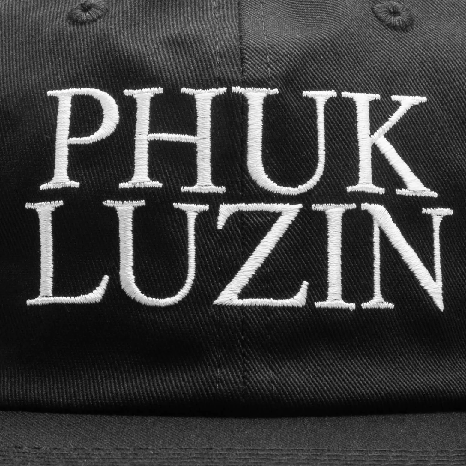 Phuk Luzin 6-Panel Strapback Hat - Black