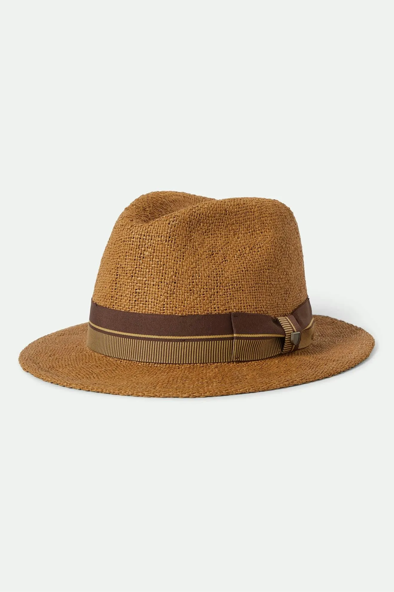 Roma Straw Fedora - Coffee