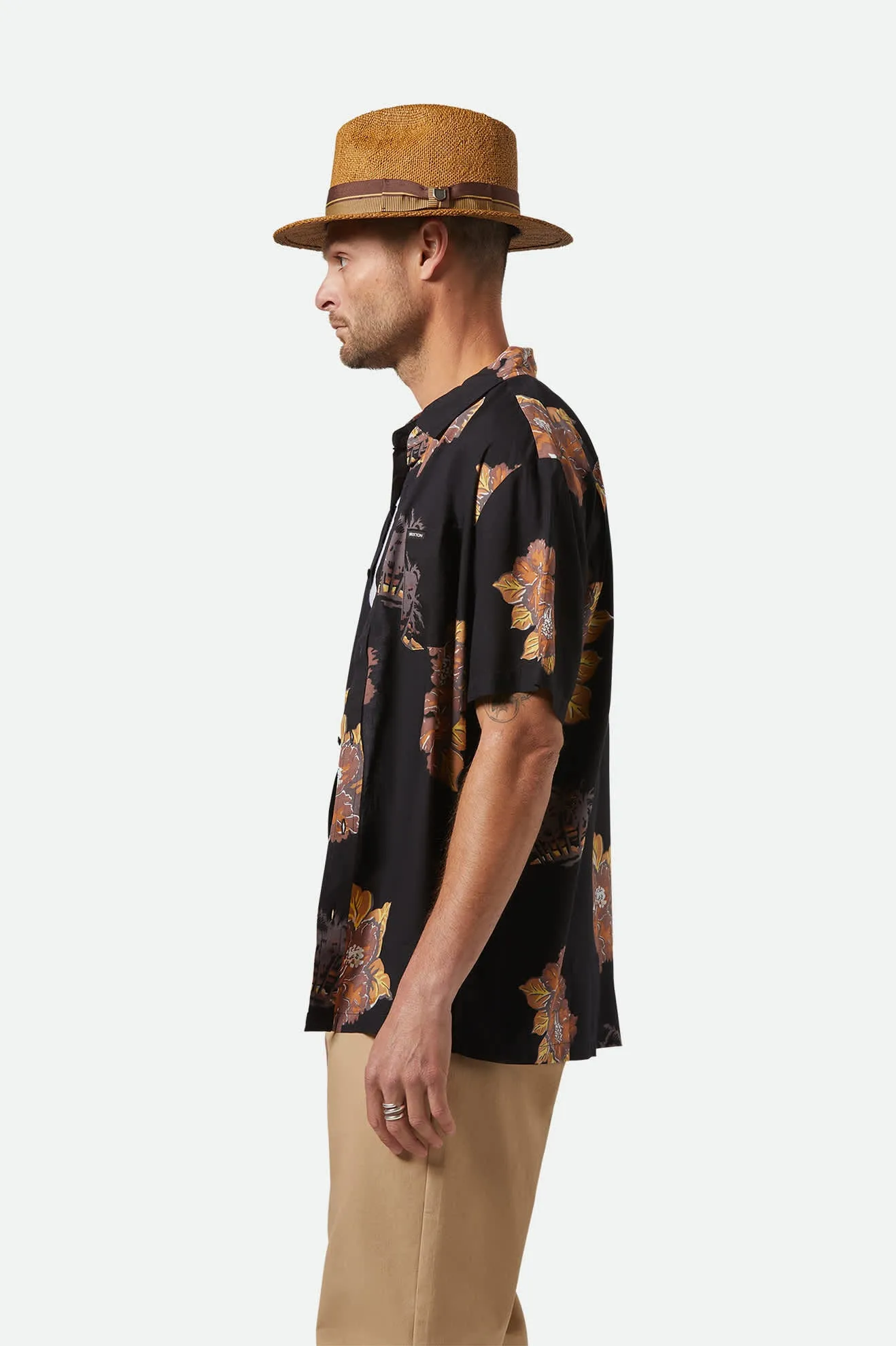 Roma Straw Fedora - Coffee