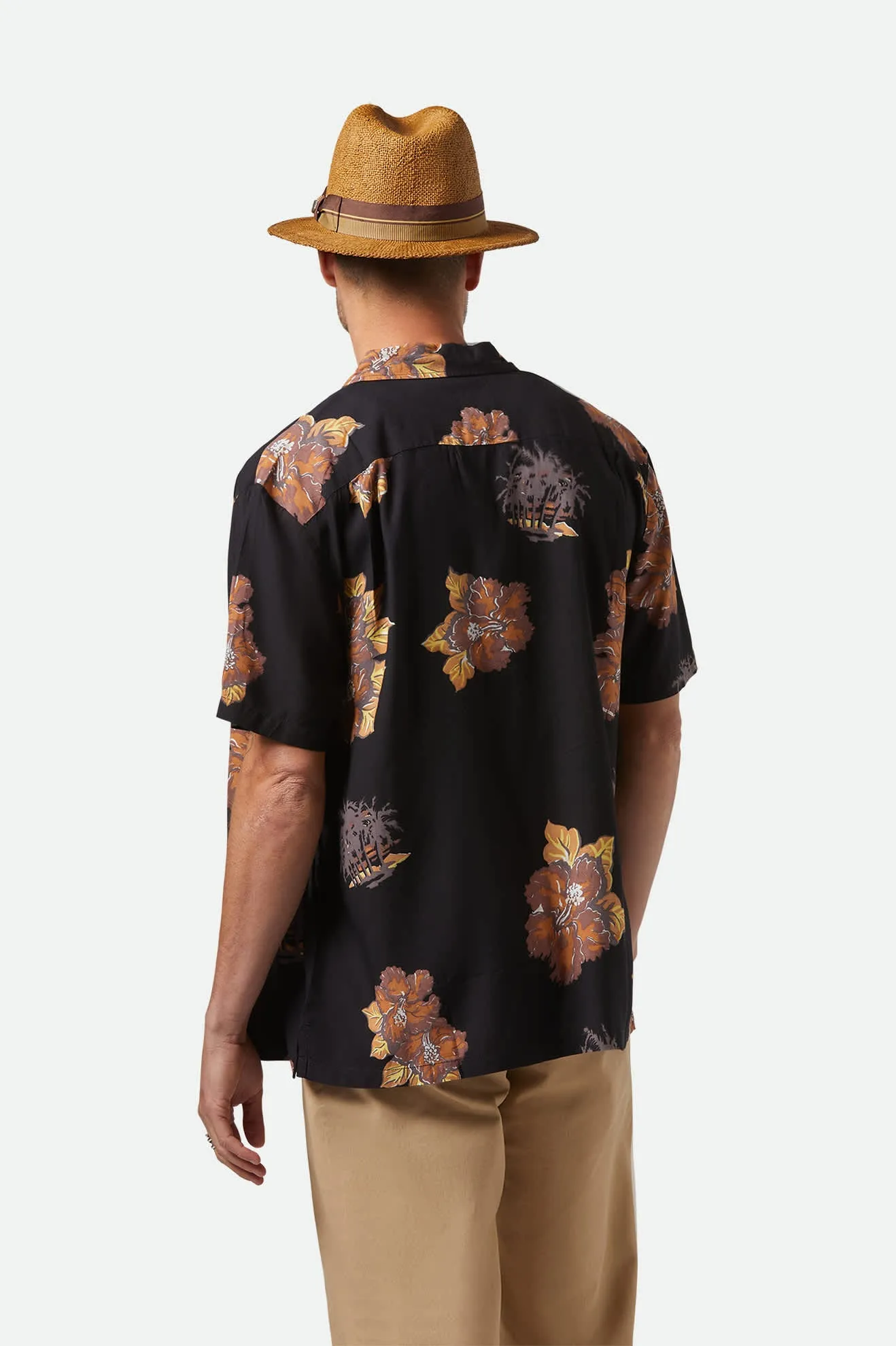 Roma Straw Fedora - Coffee