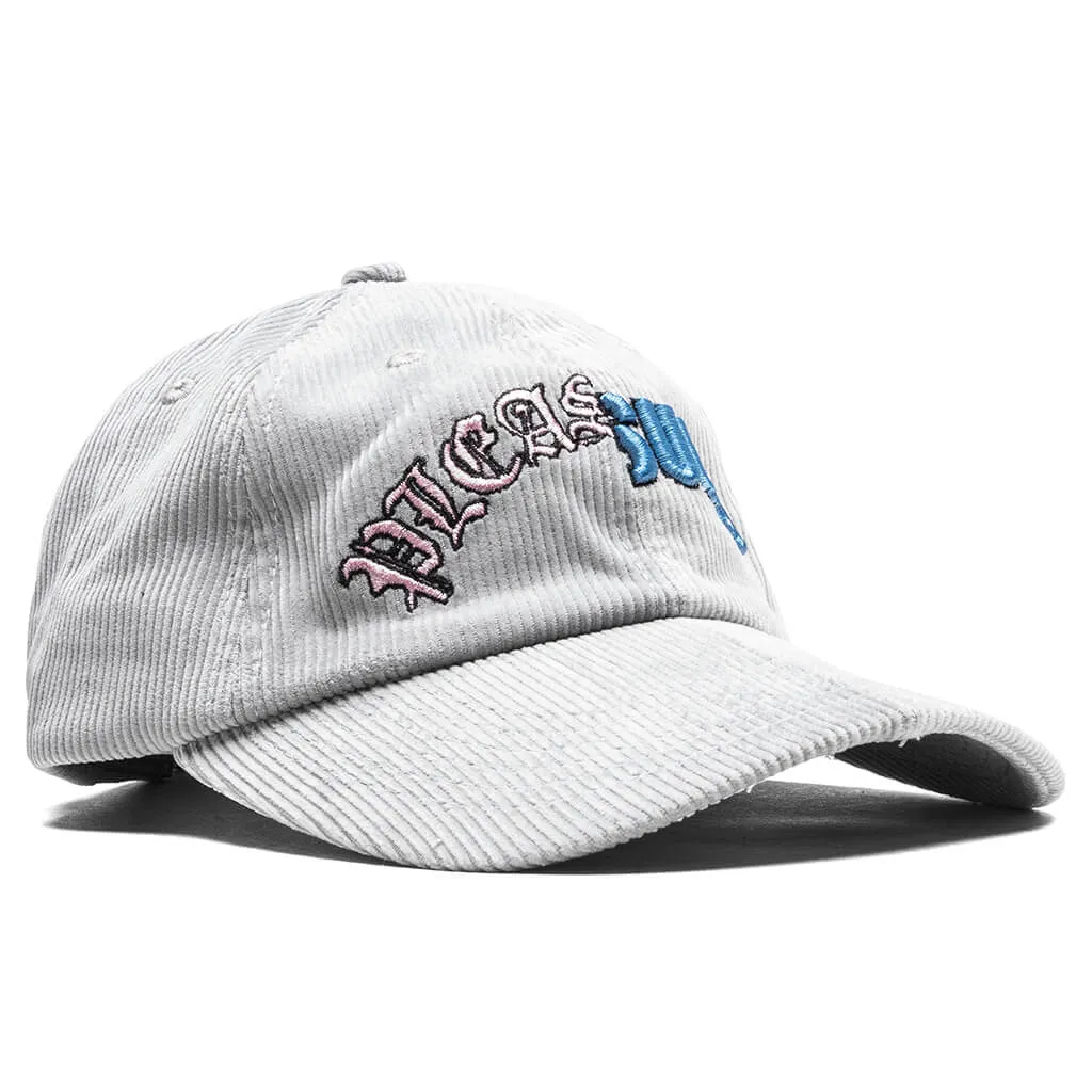 Split Corduroy Cap - Grey