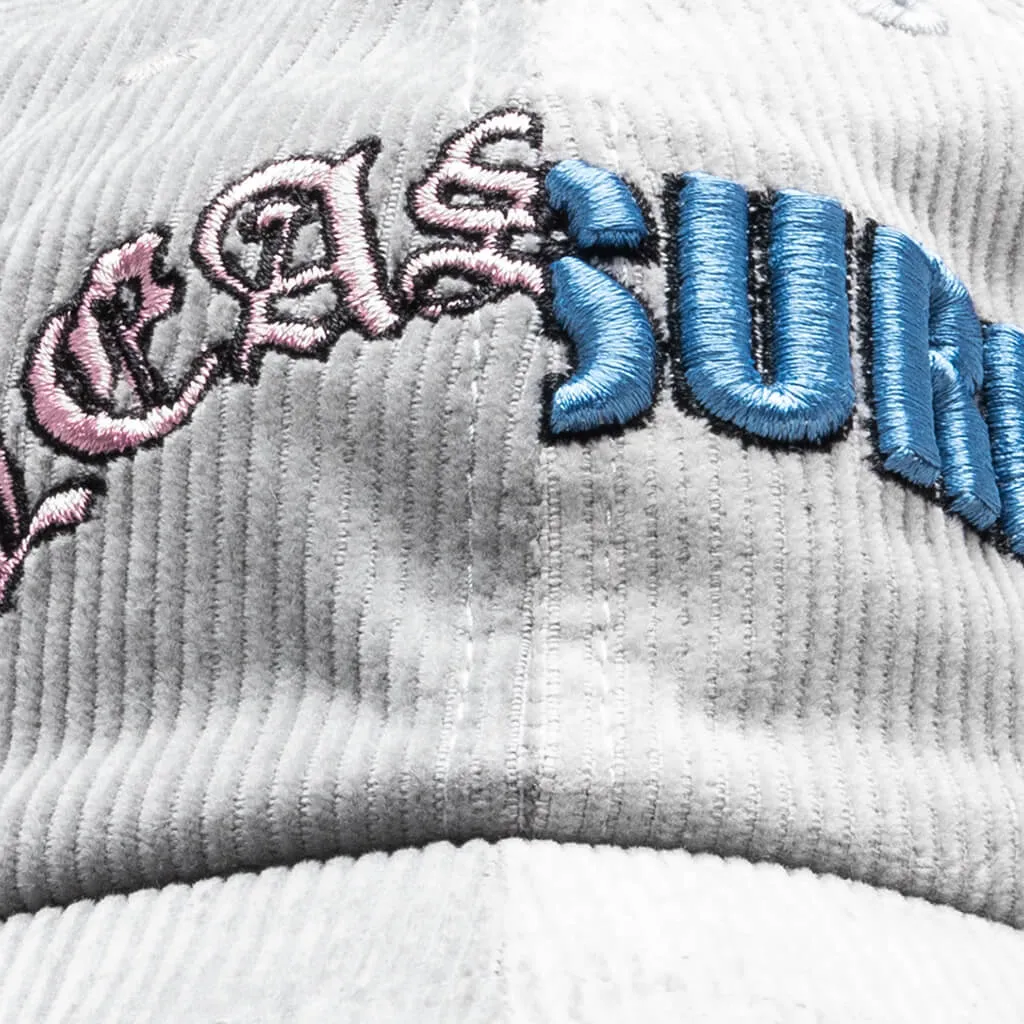 Split Corduroy Cap - Grey