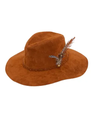 Stagecoach Suede Resort Hat, Camel