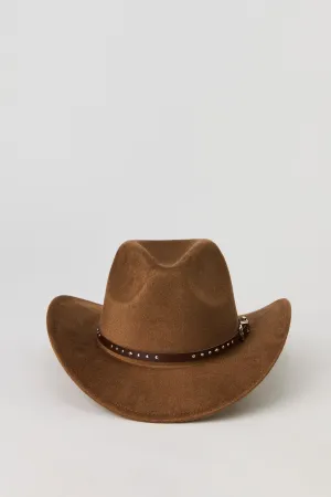 Studded Buckle Cowboy Hat