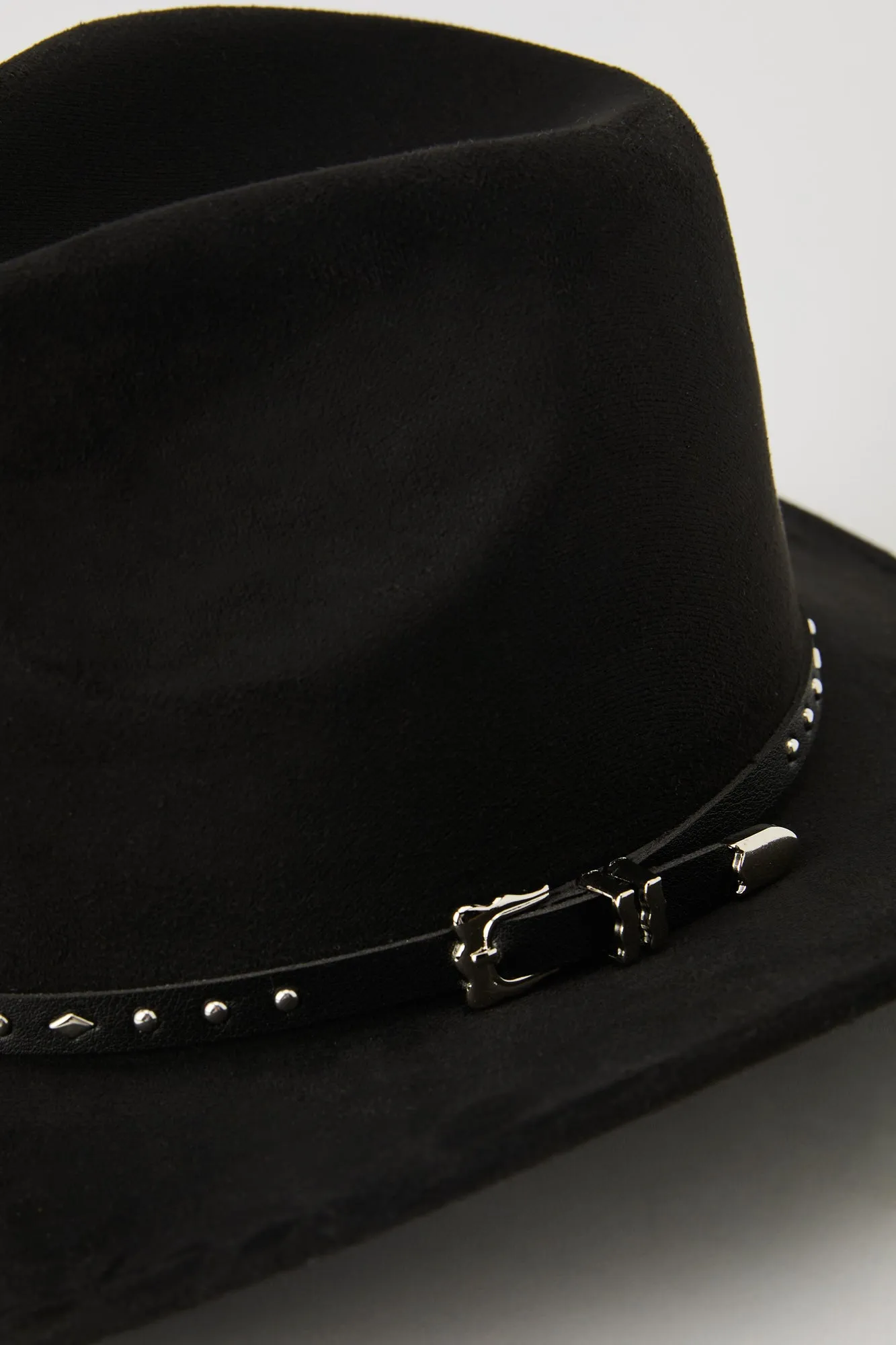 Studded Buckle Cowboy Hat