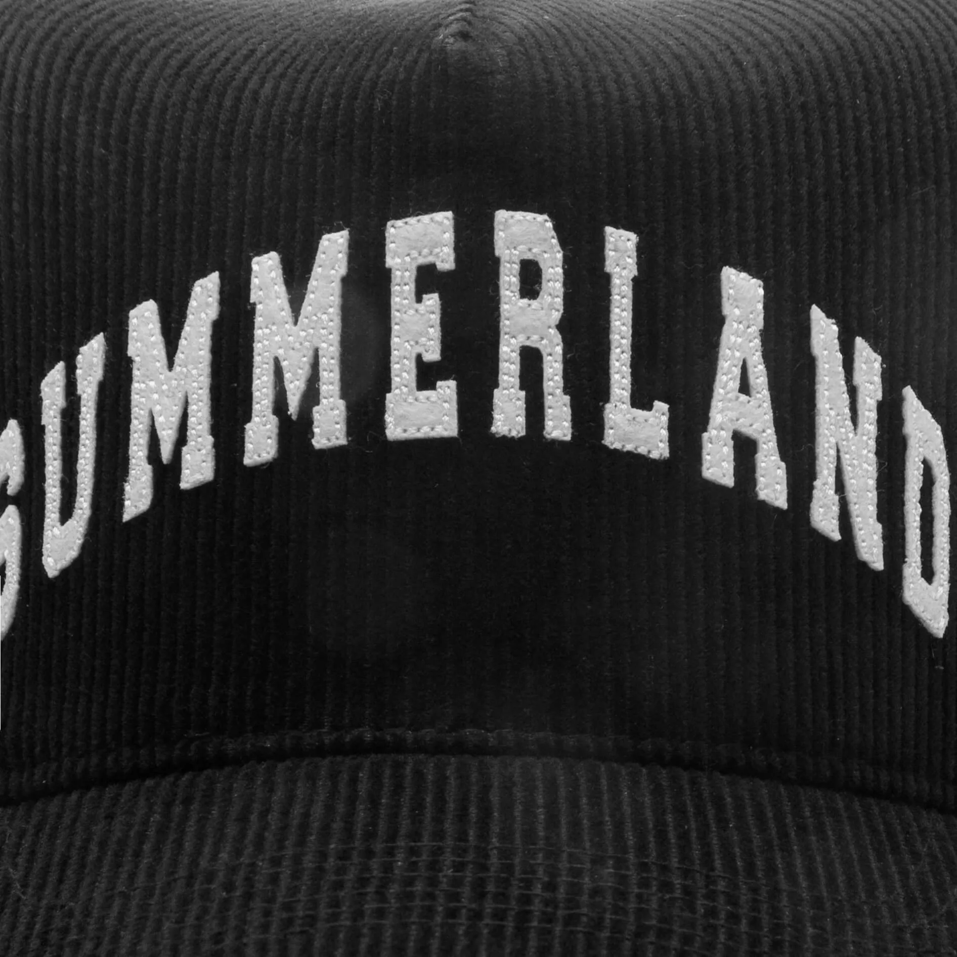 Summerland Corduroy Trucker Hat - Black