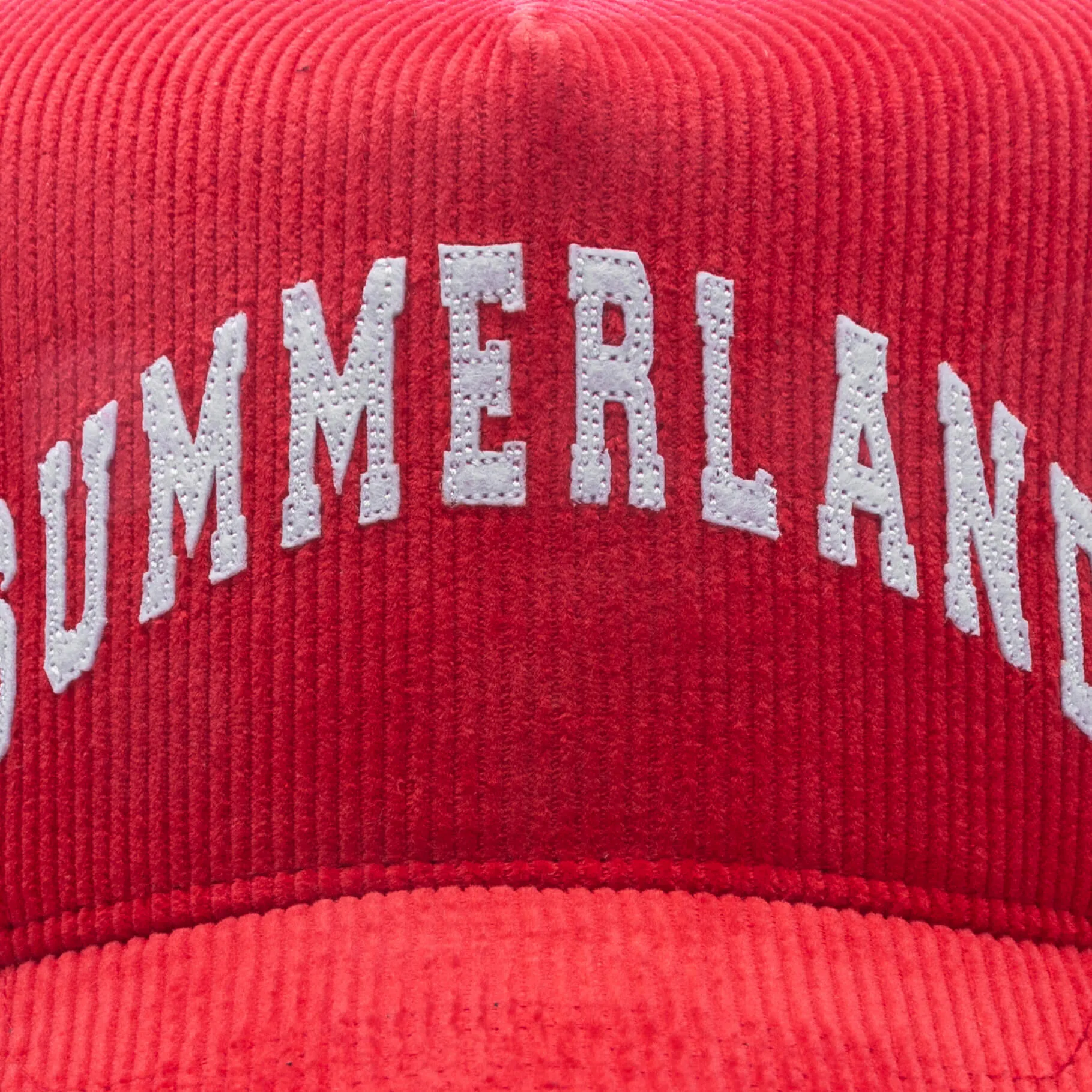 Summerland Corduroy Trucker Hat - Cherry