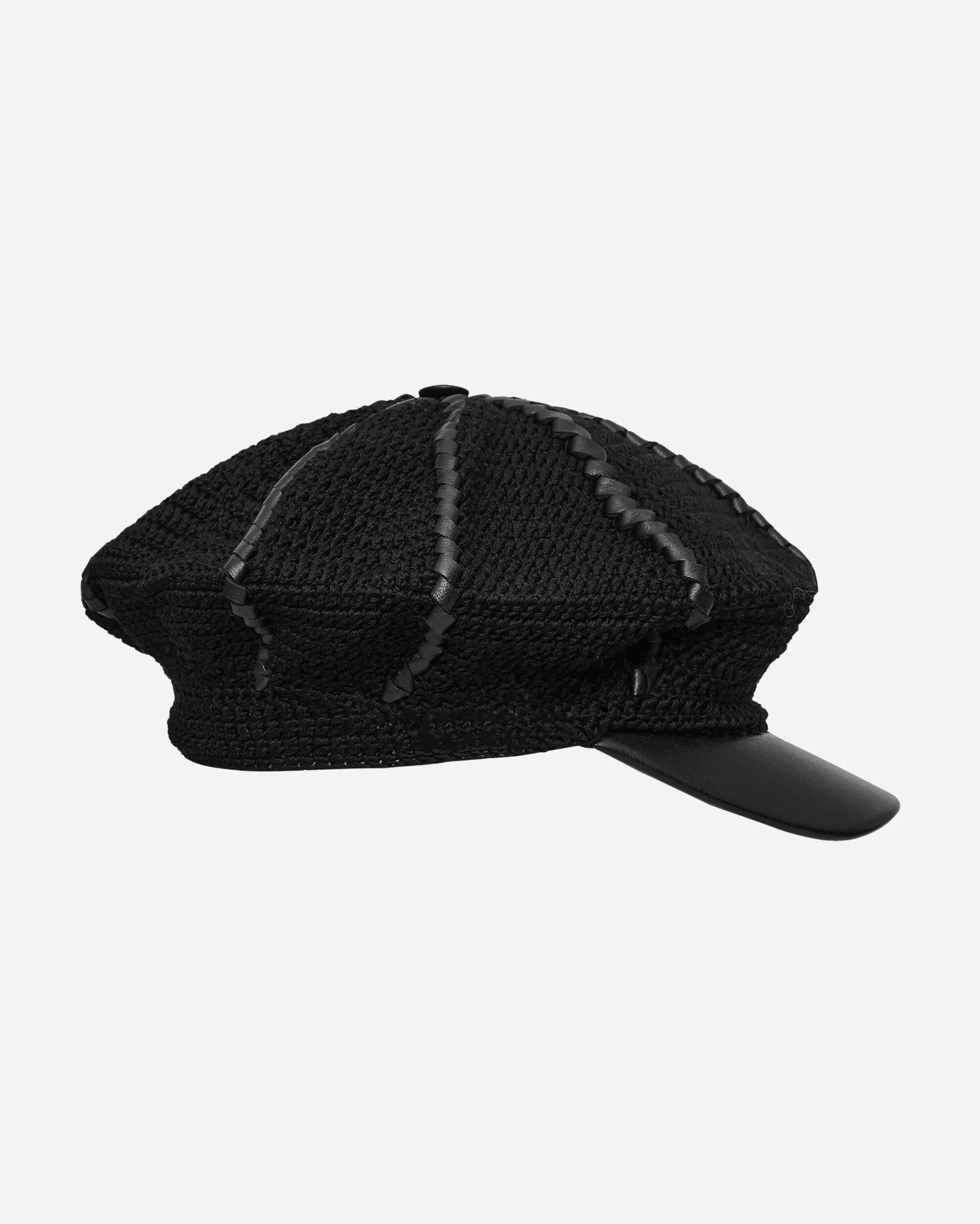 Ursa Leather Lace Bakerboy Cap