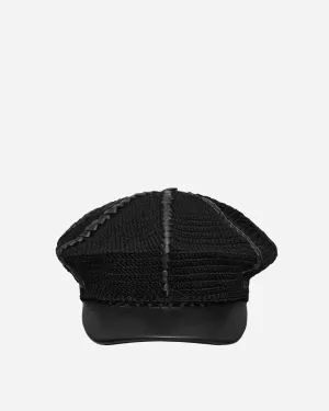 Ursa Leather Lace Bakerboy Cap