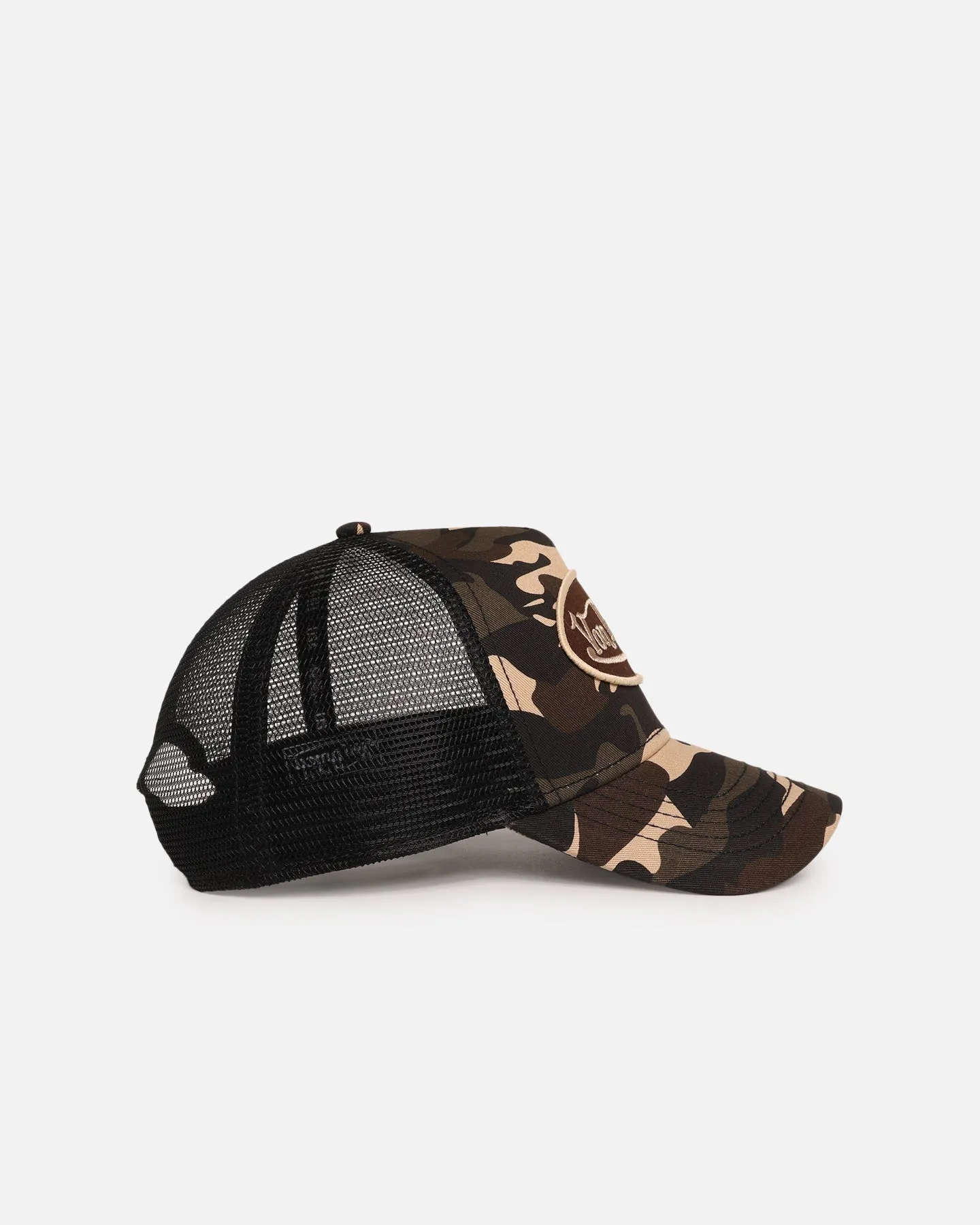 Von Dutch Trucker Snapback Hat Brown Camo