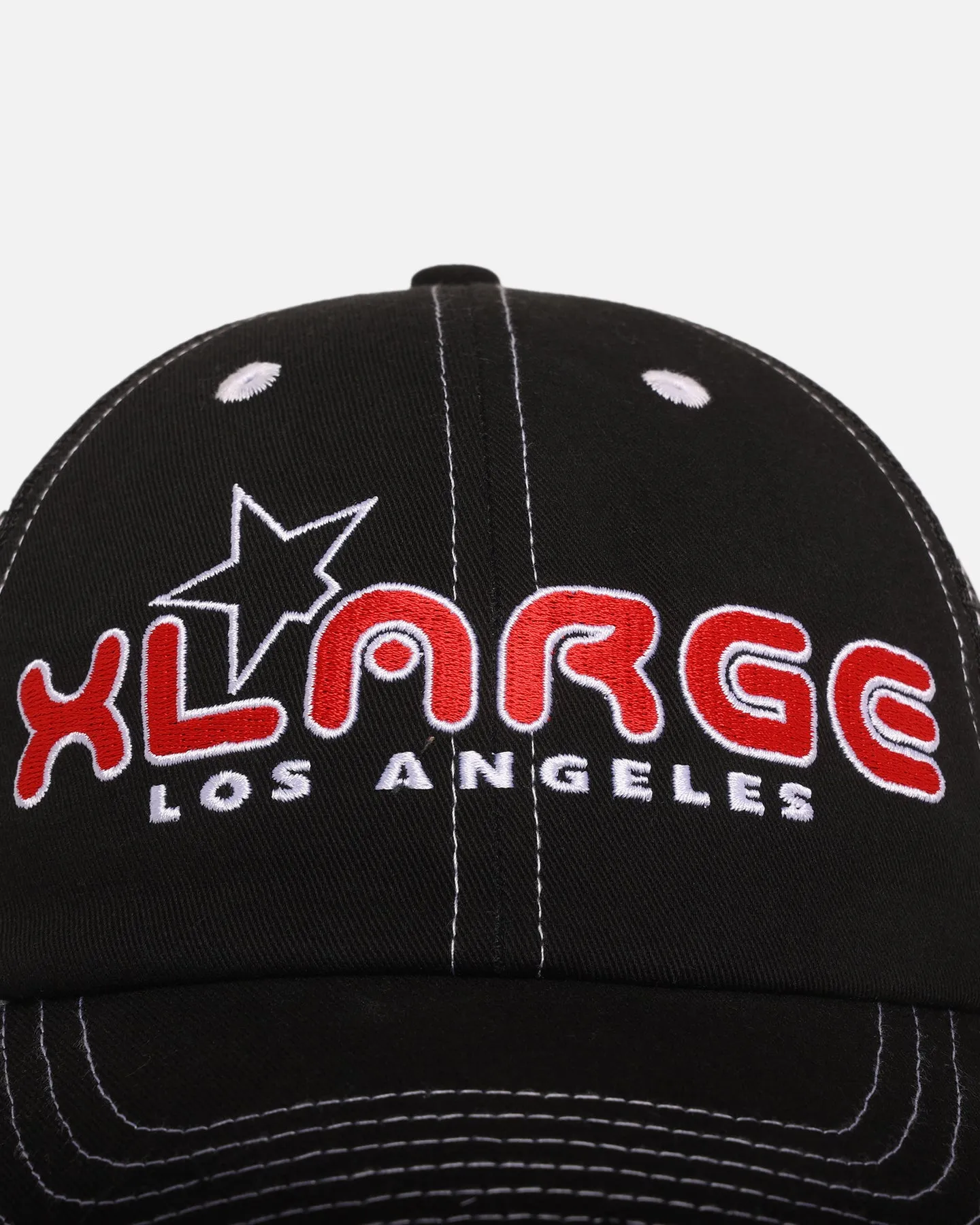 X-Large XL Star Low Pro Trucker Snapback Black