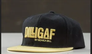 Yellow Dilligaf Flat Brim Snap Back Hat
