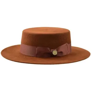 Zayden Firm Flat Top Hat by Bruno Capelo